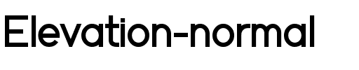 Elevation normal.ttf