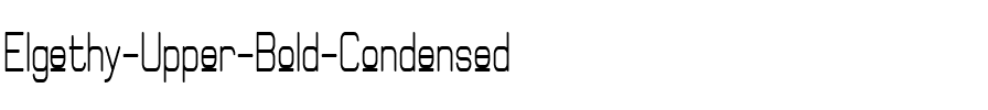 Elgethy Upper Bold Condensed Regular.ttf