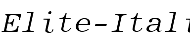 Elite Italic.ttf