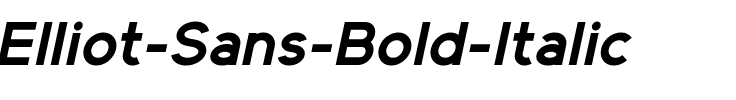 Elliot Sans Bold Italic.ttf