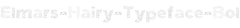 Elmars Hairy Typeface Bold.ttf