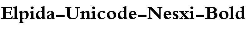 Elpida Unicode Nesxi Bold.ttf