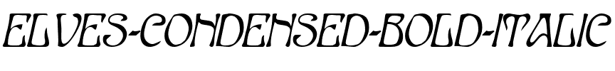 Elves-Condensed Bold Italic.ttf