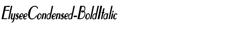 ElyseeCondensed BoldItalic.ttf