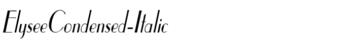ElyseeCondensed Italic.ttf