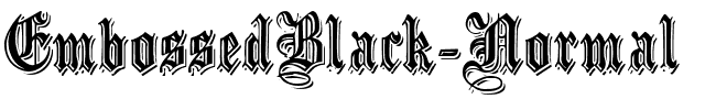 EmbossedBlack Normal.ttf