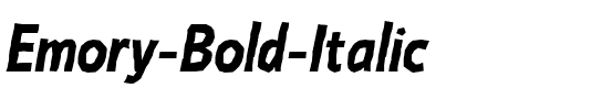 Emory Bold Italic.ttf
