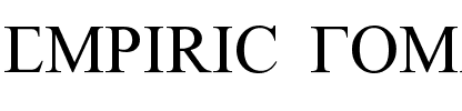 Empiric Roman Empiric Roman.ttf