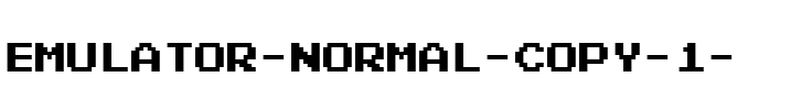 Emulator  Normal.ttf