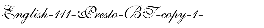 English111 Presto BT Regular.ttf