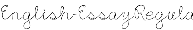 English Essay Regular.ttf