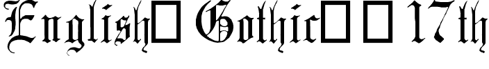 English Gothic, 17th c. Regular.ttf