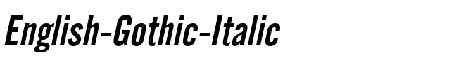 English Gothic Italic.ttf