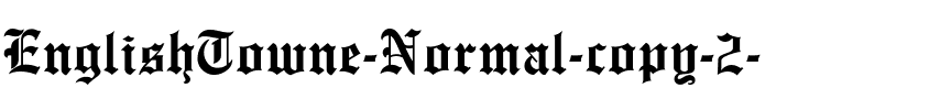EnglishTowne-Normal Regular.ttf