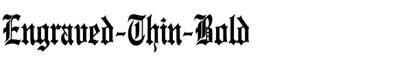 Engraved Thin Bold.ttf