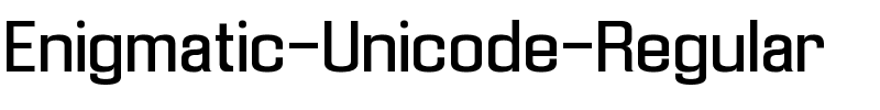 Enigmatic Unicode Regular.ttf