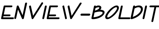 Enview BoldItalic.ttf
