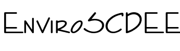 EnviroSCDEE Regular.ttf