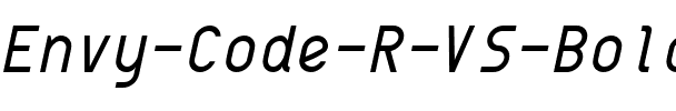 Envy Code R VS Bold.ttf
