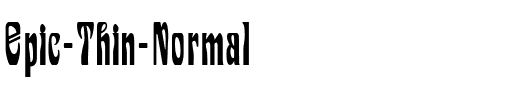 Epic Thin Normal.ttf