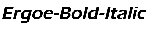 Ergoe Bold Italic.ttf