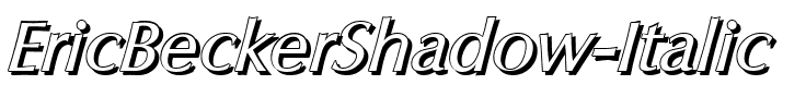 EricBeckerShadow Italic.ttf