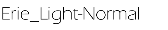 Erie_Light-Normal Regular.ttf