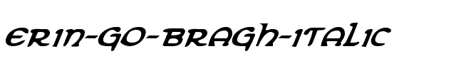 Erin Go Bragh Italic Italic.ttf