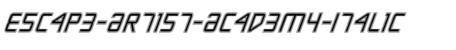Escape Artist Academy Italic Italic.ttf