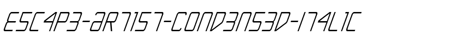 Escape Artist Condensed Italic Condensed Italic.ttf