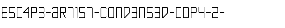 Escape Artist Condensed Condensed.ttf