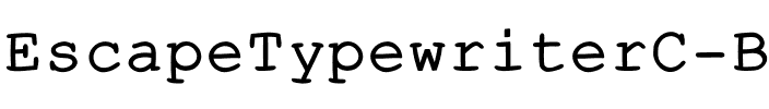 EscapeTypewriterC Regular.ttf