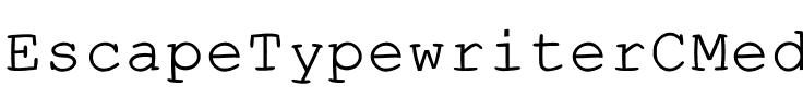 EscapeTypewriterC Regular.ttf