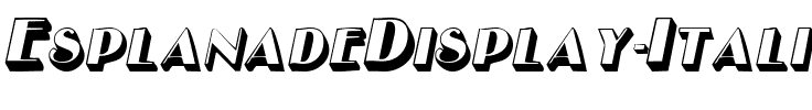 EsplanadeDisplay Italic.ttf