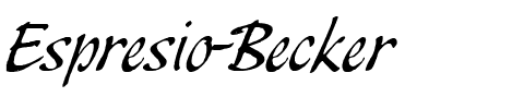 Espresio Becker Normal.ttf