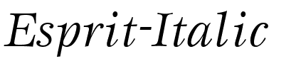 Esprit Italic.ttf