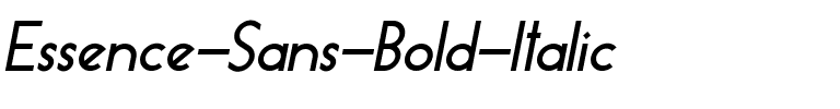 Essence Sans Bold Italic.ttf