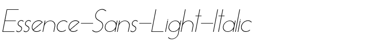 Essence Sans Light Italic.ttf
