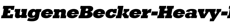 EugeneBecker-Heavy Italic.ttf