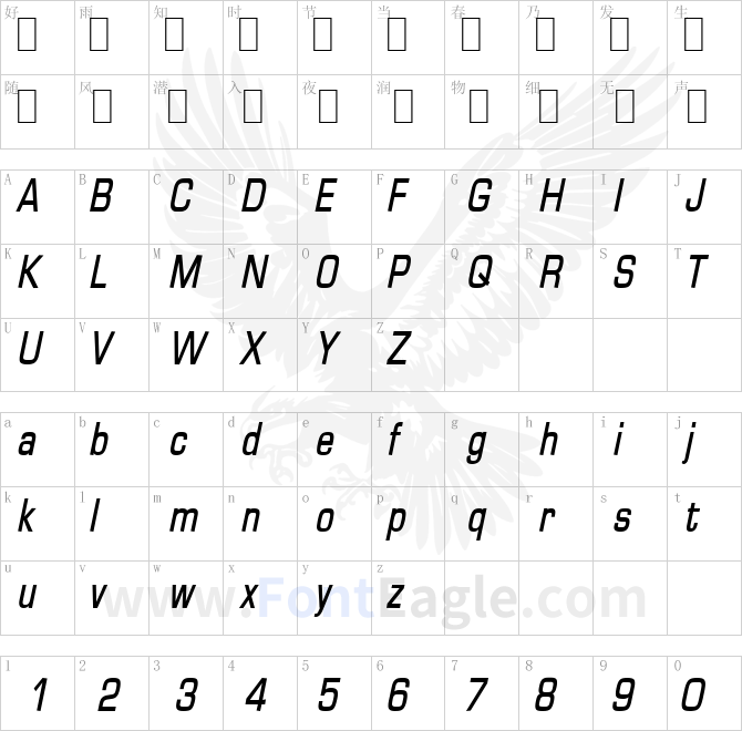 Eurasia-Condensed-Bold-Italic