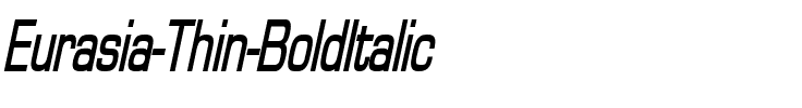 Eurasia Thin BoldItalic.ttf
