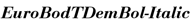 EuroBodTDemBol Italic.ttf