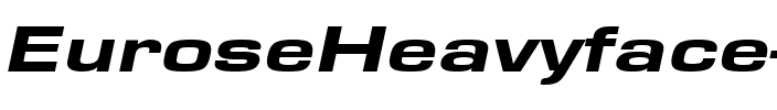 EuroseHeavyface Italic.ttf