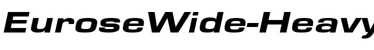 EuroseWide Heavy Italic.ttf
