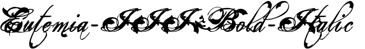 Eutemia III Bold Italic.ttf