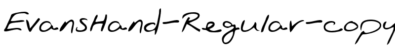 EvansHand Regular.ttf