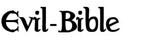 Evil Bible Normal.ttf