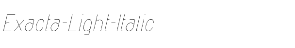 Exacta Light-Italic.ttf