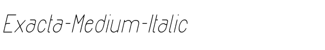 Exacta Medium-Italic.otf