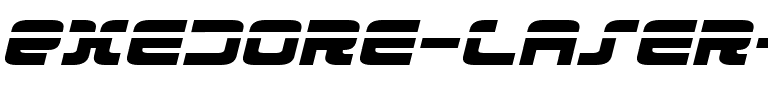 Exedore Laser Exp Italic Expanded Italic.ttf